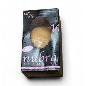 NuBra Size D Nude Seamless Push Up SE998 Strapless Self-adhesive Reusable Bra